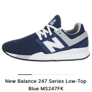 Men’s New Balance 247 Series Blue Low Top Size 10 Sneakers - Worn Once